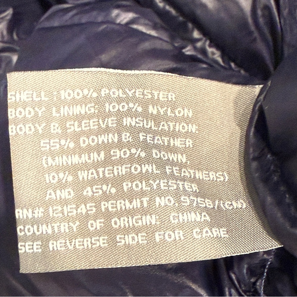 🆕 Men's Michael Kors Premium Down Puffer Jacket - Size XXXL Gun Metal Color - Picture 12 of 16